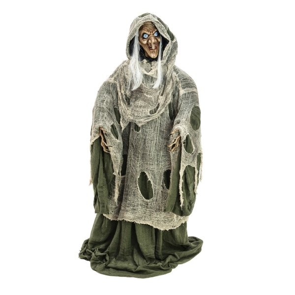 Figura strega animata H 145cm Halloween