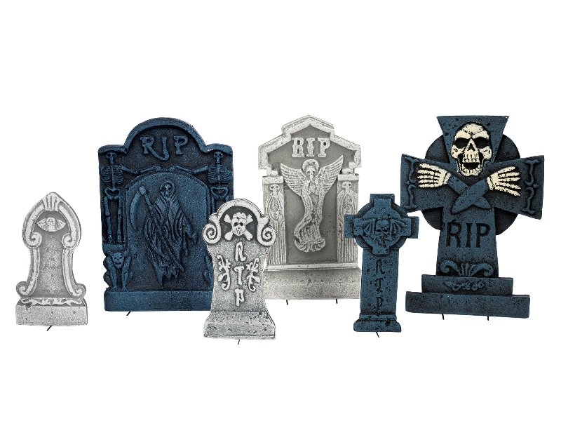 Set 6 tombe cimitero Halloween