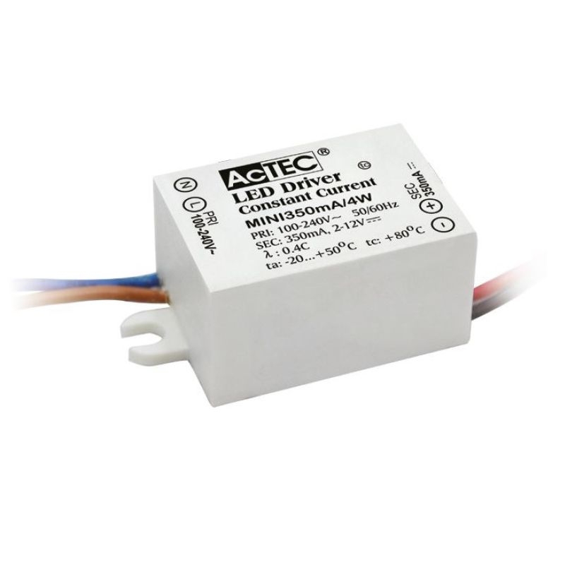 Costant Current POWER SUPPLY for led 350mA 2-12V DC MAX 4W IP65