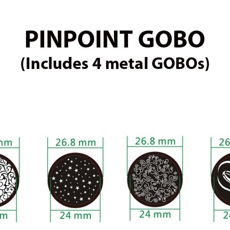 Faretto spot e proiettore gobo PinPoint Gobo