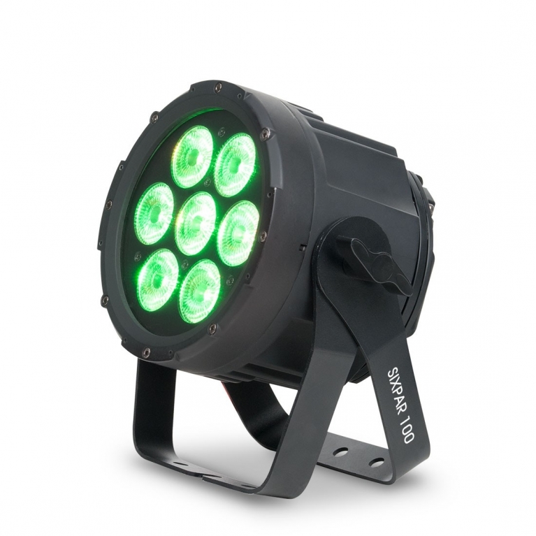 Proiettore LED SixPar 100 versione sottile RGBAW+UV