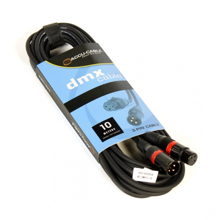 Cavo DMX 110 Ohm AC-DMX3/10 XLR 3 poli 10m