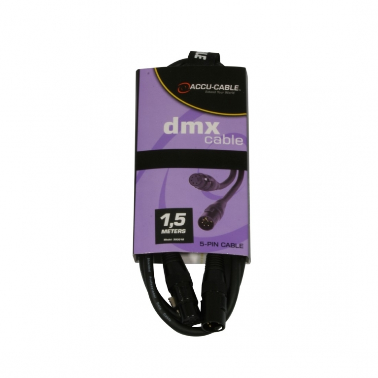 Cavo DMX 110 Ohm AC-DMX5/1,5 XLR 5 poli 1,5 m