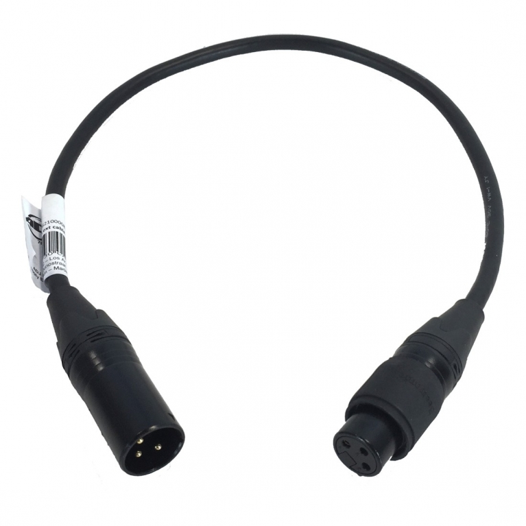 Prolunga DMX 3pin XLR IP65 0,5 mt