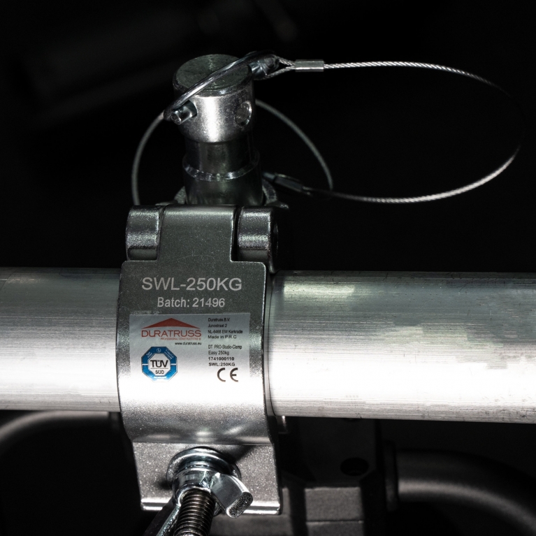 Gancio per proiettori PRO-Studio-Clamp Easy 250kg argento
