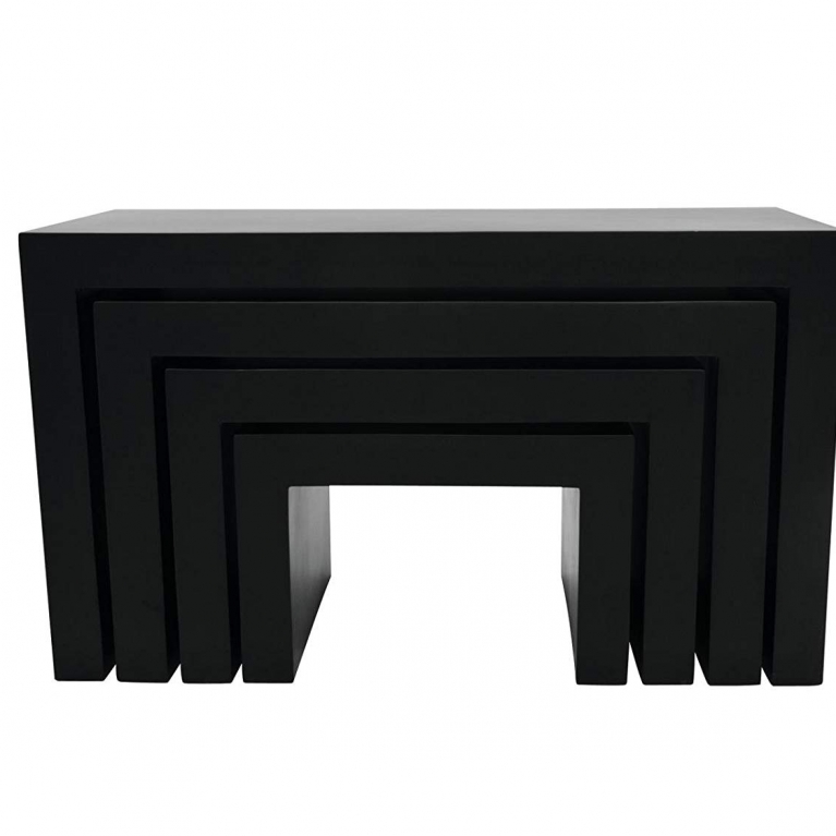 Set tavole da arredo colore nero altezza da 40 a 70 cm