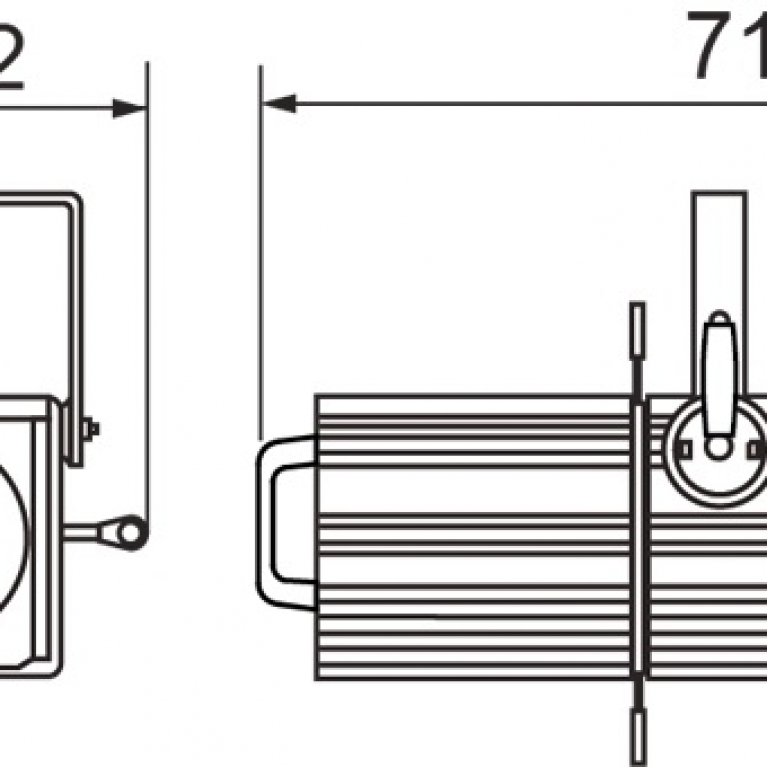 Sagomatore alogeno 1200W zoom 13° - 35° GX9,5 COM12