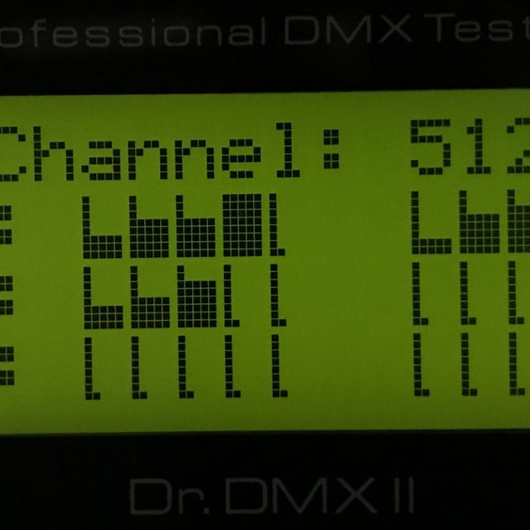visual rx channel dmx intensity