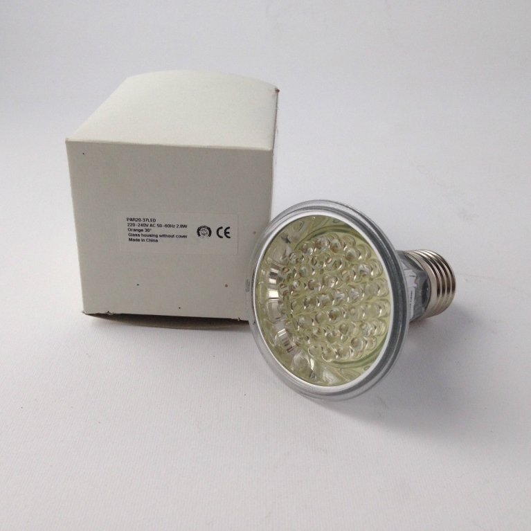 PAR 20 LED  E27 230V 37 LED ARANCIO 30°