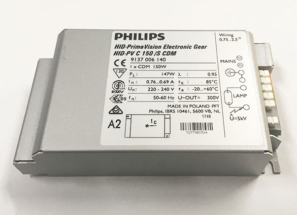Alimentatore elettronico per lampade a scarica HID-PV C 150/S CDM