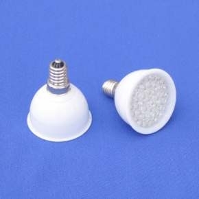 DICROICA LED E14 230V 42 LED BIANCO CALDO 90°