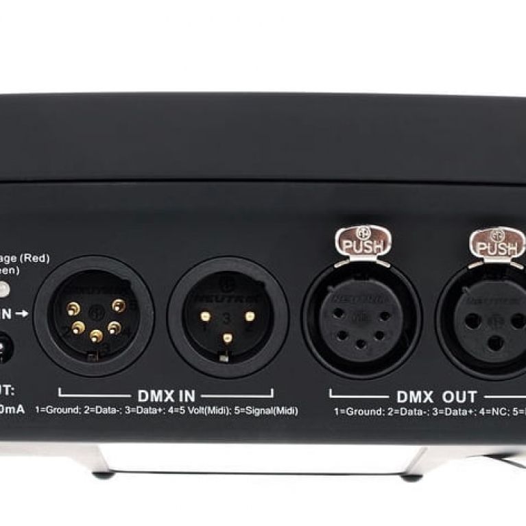 connettori in out dmx DR tester II