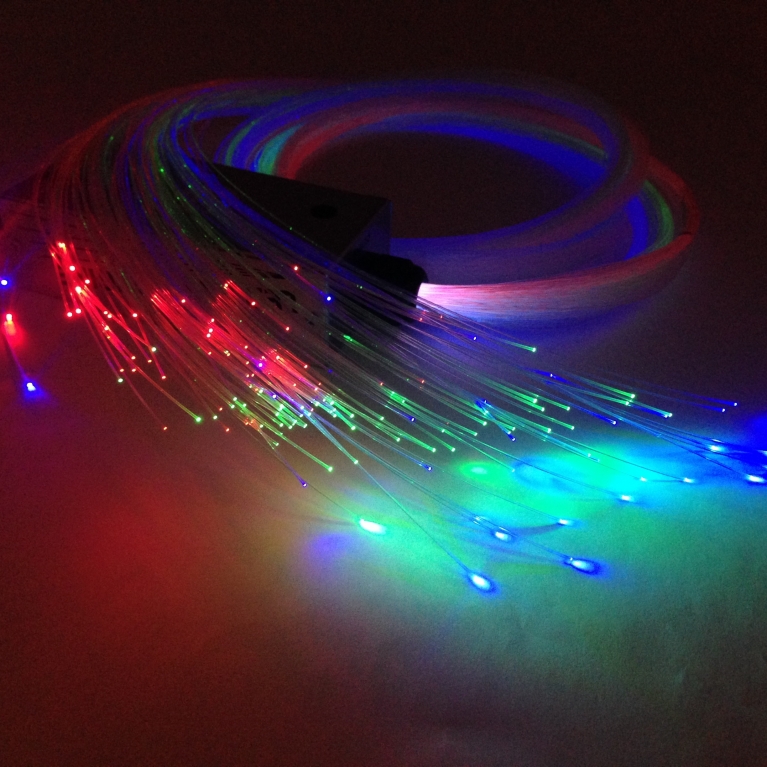 KIT FIBRE OTTICHE SINTETICHE LED RGB Ø 0,75 mm 155 FIBRE 2 mt