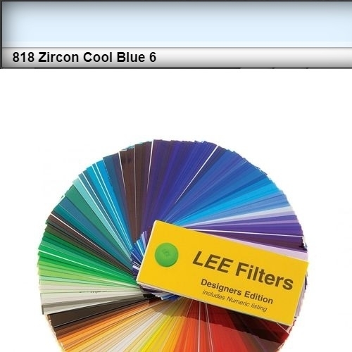 FOGLIO GELATINA ZIRCON LEE LED #818# COOL BLUE 6 61cm X 61cm