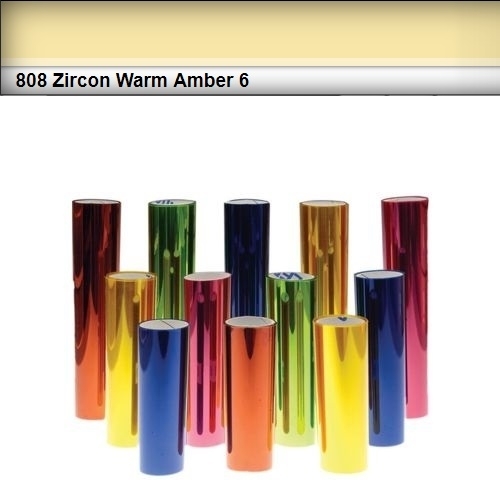 ROTOLO GELATINA LEE FILTERS #808# ZIRCON WARM AMBER 6 3,05mt X1,2mt.