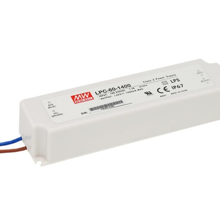 Costant Current POWER SUPPLY 9-42V 1400mA max 60W IP67