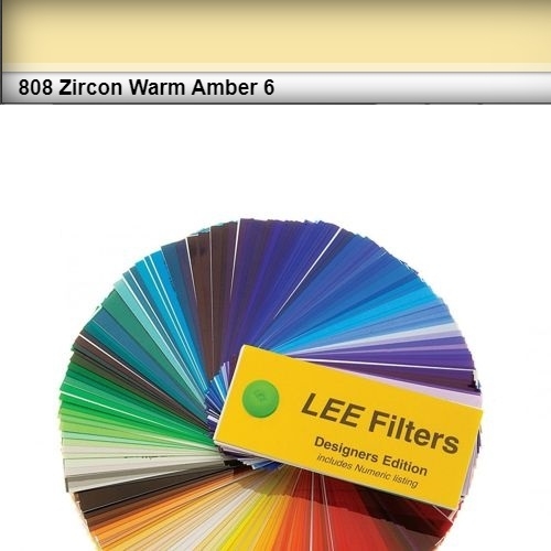 FOGLIO GELATINA ZIRCON LEE LED #808# WARM AMBER 6 61cm X 61cm