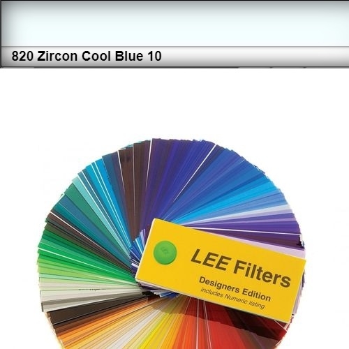 FOGLIO GELATINA ZIRCON LEE LED #820# COOL BLUE 10 61cm X 61cm