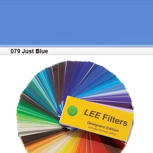 Foglio LEE FILTERS #079# JUST BLUE PRIMARY 0,61mt. X 0,53mt.