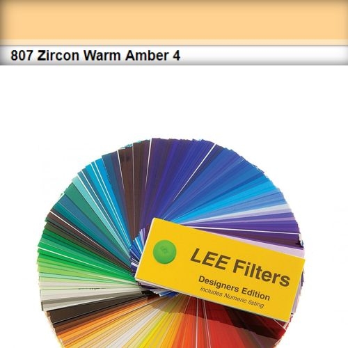 FOGLIO GELATINA ZIRCON LEE LED #807# WARM AMBER 4  61cm X 61cm.